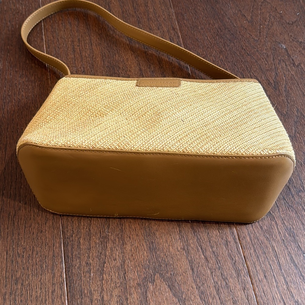 Cole Haan Tan Woven Shoulder Bag - Picture 4 of 8